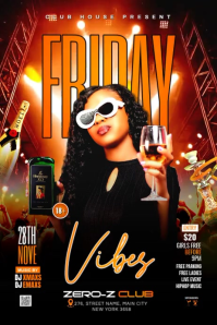 Friday Good Vibes Party Poster Video template