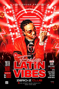 Friday Good Vibes Party Poster Video template