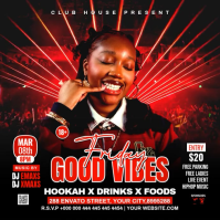 Friday Good Vibes Party Square Video สี่เหลี่ยมจัตุรัส (1:1) template