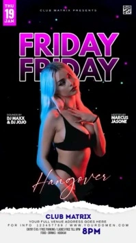 Friday Hangover Digitale display (9:16) template