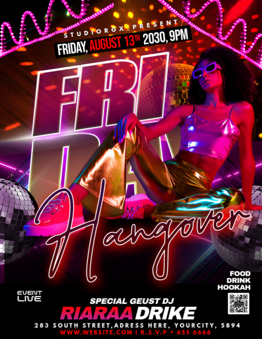 friday hangover Iflaya (Incwadi ye-US) template