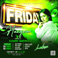 Friday Hangover Ladies Night party Square (1:1) template