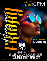 friday hangover party Flyer (format US Letter) template