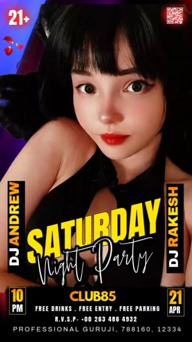 friday ladies night, Instagram 快拍 template