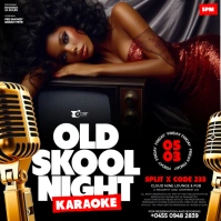 Friday Ladies Night Karaoke Club Event Flyer Publicación de Instagram template