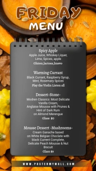 Friday Menu Instagram Story template