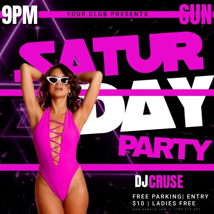 Friday night/18+event/musical night Instagram Post template