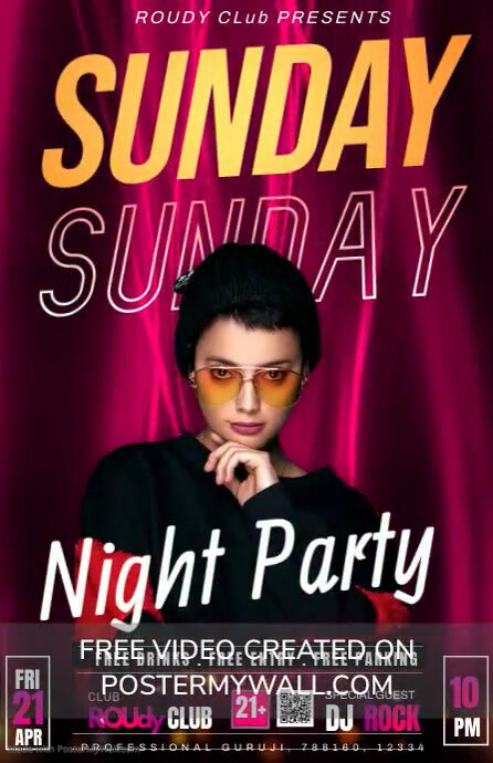 friday night club bar party flyer poster template, Tablóide