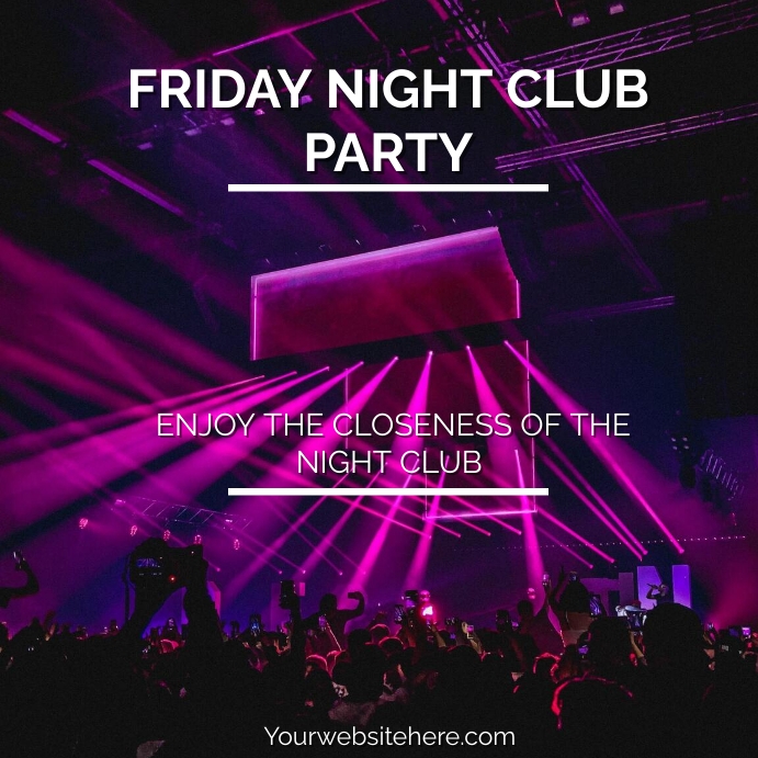 Copy of Friday night club PosterMyWall