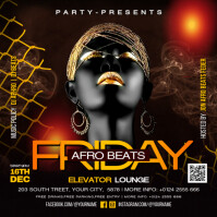 Friday night club party Instagram Post template