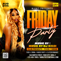 Preto Club Party Event Instagram 帖子 Template
