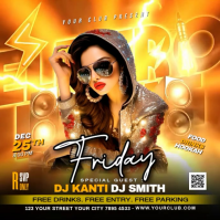 Friday night club party Isikwele (1:1) template