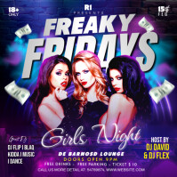 Friday Night Club Party Instagram Post template