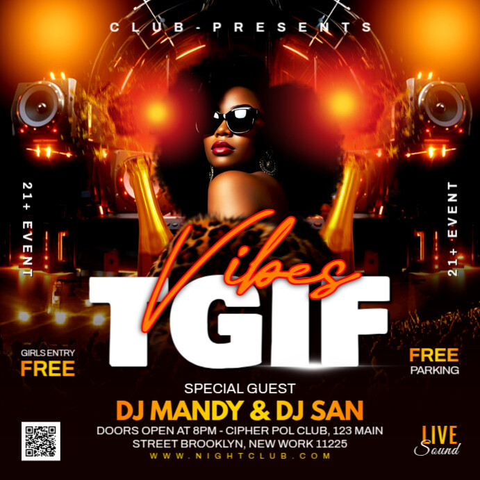 Tgif Night Event Instagram Ad Template | PosterMyWall