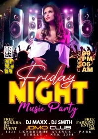 Friday night A3 template