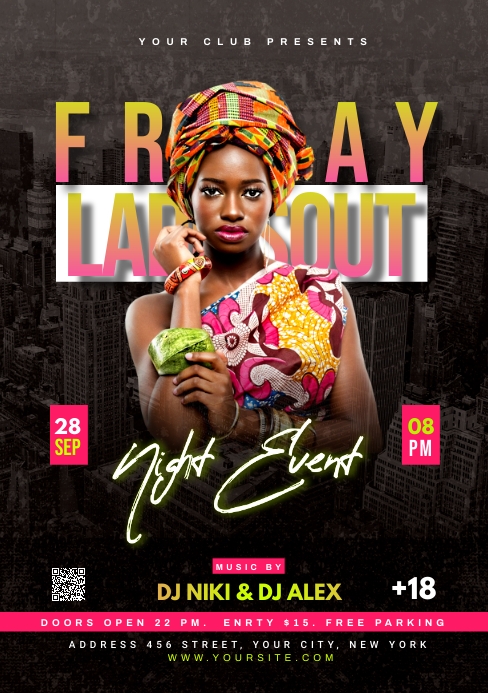 FRIDAY NIGHT Template | PosterMyWall