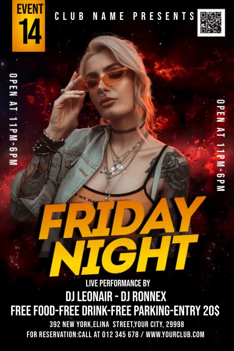 Friday Night Template | PosterMyWall