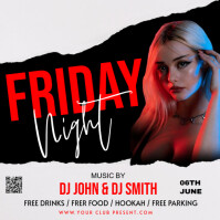Friday night Instagram na Post template