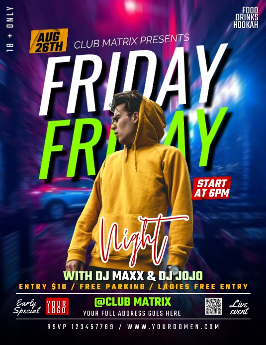 Copy of Friday Night | PosterMyWall