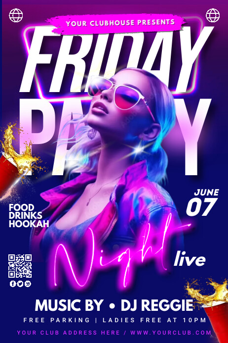 FRIDAY NIGHT Template | PosterMyWall