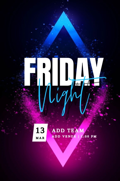 FRIDAY NIGHT Template | PosterMyWall