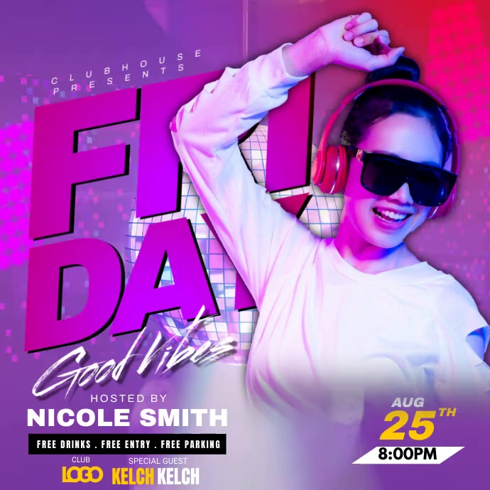 Copy of Friday Night Event Video Ads PosterMyWall