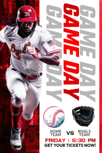 Friday Night Lights Baseball Showdown Begins Плакат template