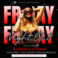 Friday night out Instagram na Post template
