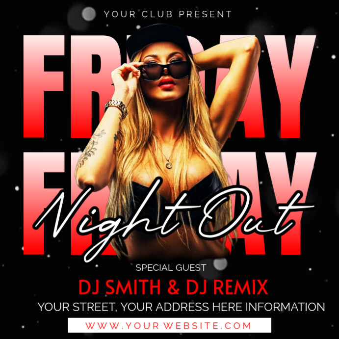 Friday night out Template | PosterMyWall