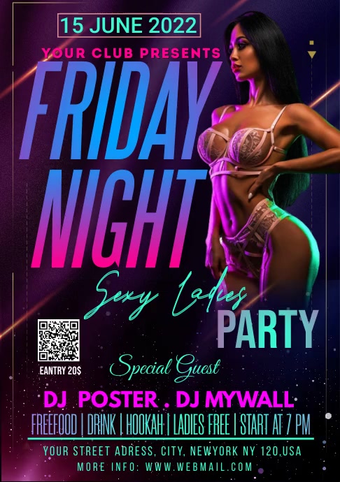 friday night party (1) A5 template