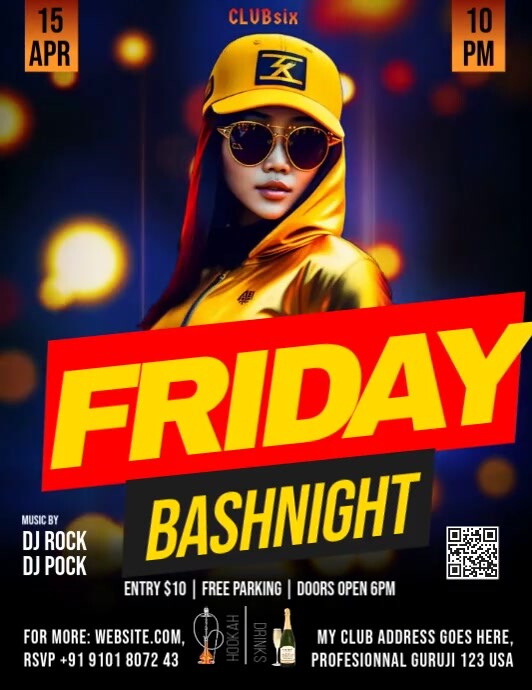 friday night PARTY Template PosterMyWall