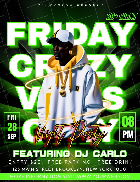 Friday Night Party Template PosterMyWall