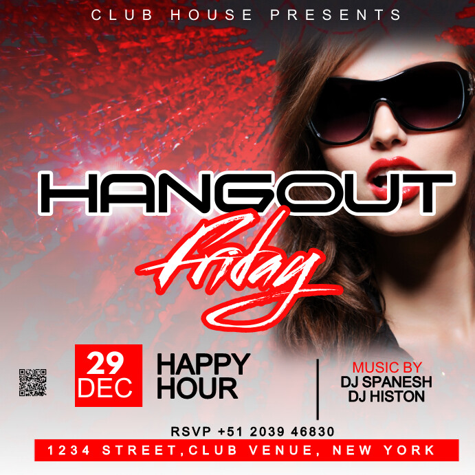 friday night party Pos Instagram template