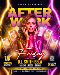 Friday night party Instagram Portrait template