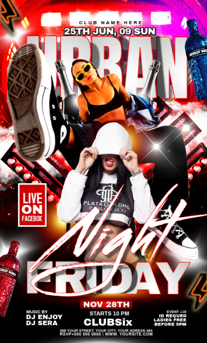 FRIDAY NIGHT PARTY Amerikansk lov template