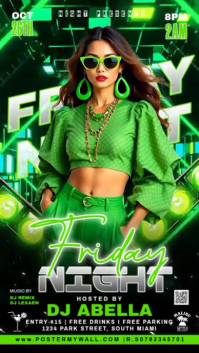 Friday Night Party Instagram Reel template