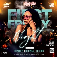 Friday night party Instagram Post template