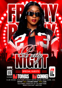 FRIDAY NIGHT PARTY A3 template