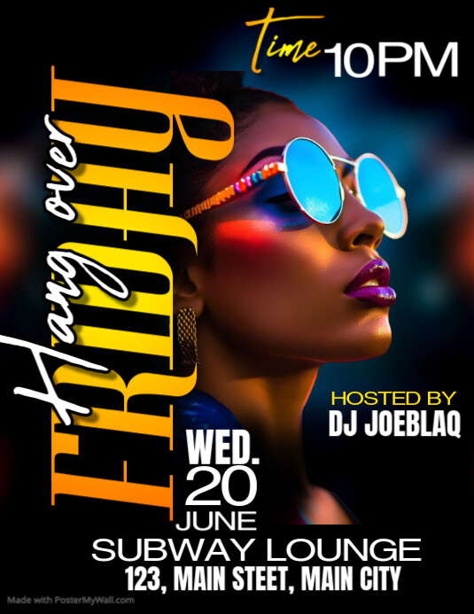 friday night party Folheto (US Letter) template