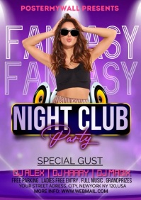 friday night party A3 template