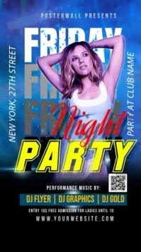 Friday Night Party Instagram-Story template