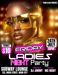 friday night party Flyer (US Letter) template