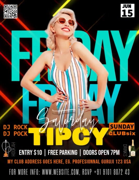 friday night PARTY Template PosterMyWall