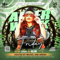 Friday Night Party Flyer Kwadrat (1:1) template