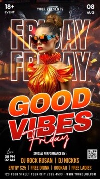 Friday Night Party Template Instagram Reel