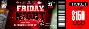 Friday Night Party VIP Ticket E-mail-overskrift template