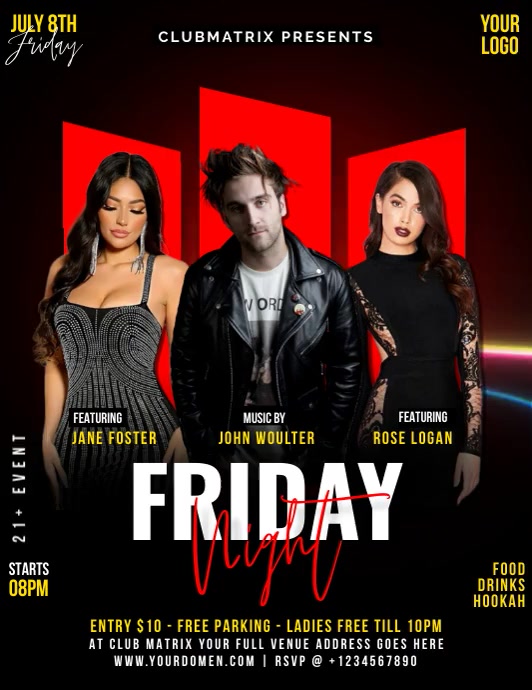 Copy of FRIDAY NIGHT PARY | PosterMyWall