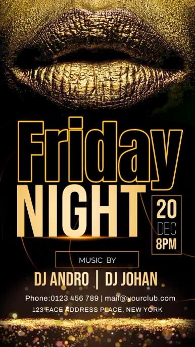 Friday night Poster Template | PosterMyWall