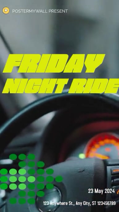 Friday Night Ride Reel Instagram template