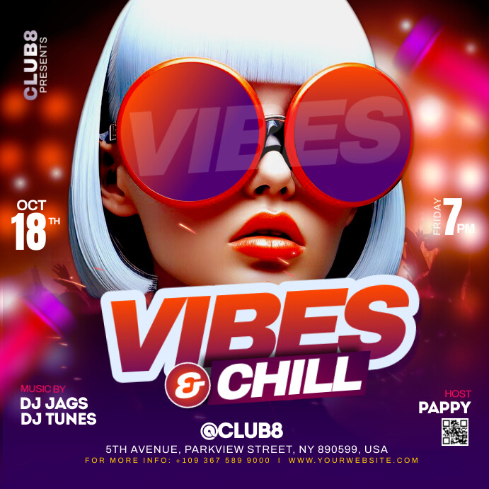 friday night vibes Template PosterMyWall